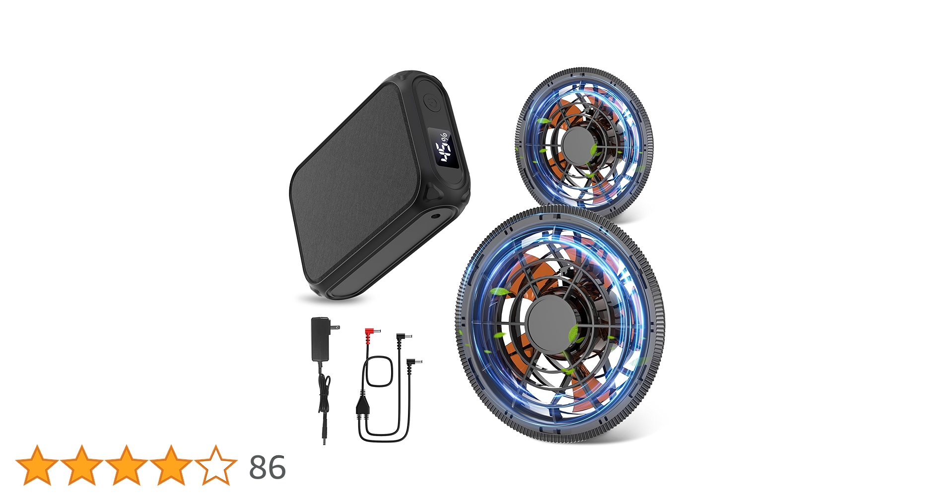 Amazon.co.jp: 【2025業界最強43V/30000mAh】空調作業服 ファン